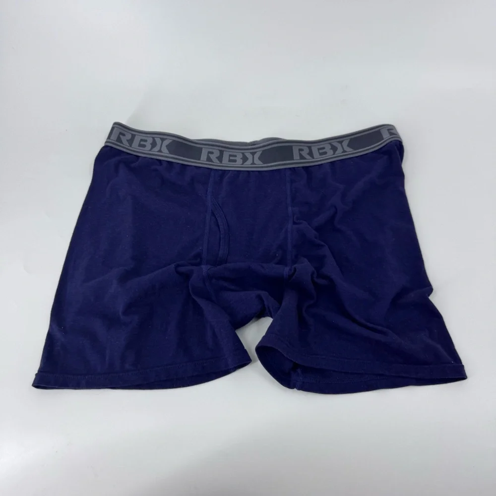 RBX Dark Blue Boxer Briefs‎ with Gray Waistband
